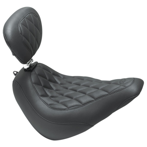 Mustang - Wide Tripper™ Seat with Driver's Backrest fits '18-'21 FLSL Model