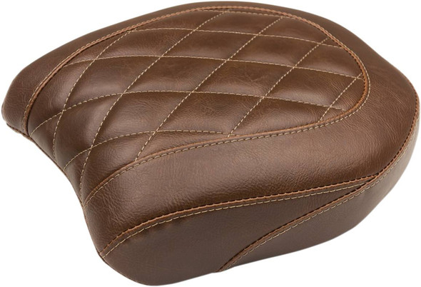 Mustang - 75044 - Passenger Seat - Diamond - Brown - Fat Bob