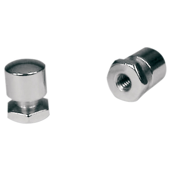 Mustang - Chrome Seat Mount Nuts fits '99-'08 FLHR Model