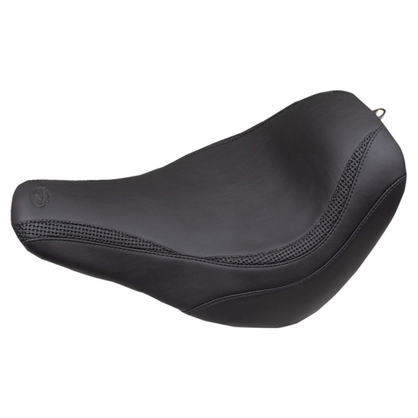 Mustang - Black Basketweave Runaround Solo Seat fits '18-'25 FXLR/​FXLRS Models