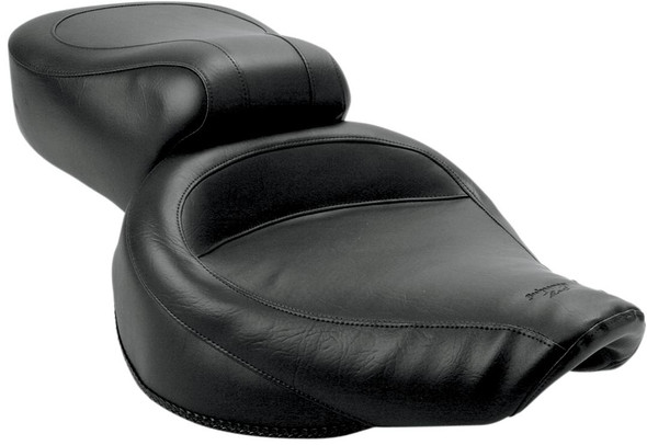 Mustang - 75680 - Vintage Style Seat - Wide - Smooth - Black - Dyna