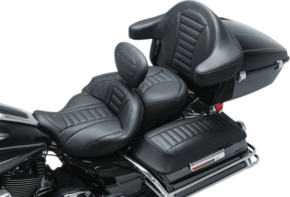Mustang - Tuck and Roll Removable Driver Backrest fits '24-'25 FLHRXS, '24 FLHTK/​FLTRK, '08-'23 FLHT/​FLHX/​FLTR/​FLHR (Except '23 FLHXSE/​FLTRXSE), '09-'25 FLHTCUTG, '10-'11 FLHXXX Models