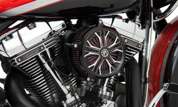 Performance Machine (Pm) - Black Super Gas Air Cleaner Kit fits '24 Harley M8 Gen 2 FLHX/​FLTRX/​FLTRXSTSE, '23-'24 FLHXSE/FLTRXSE Models