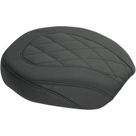 Mustang - Black Diamond Wide Tripper Rear Seat fits '06-'17 Dyna Models (Except '14-'17 FXDF)