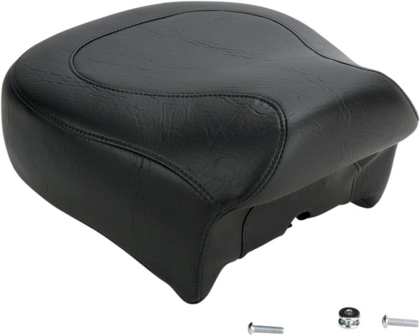 Mustang - Black Smooth Wide Rear Seat fits '96-'03 Sportster Models
