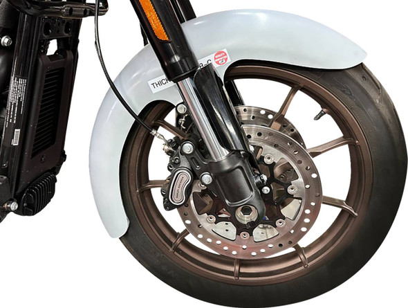 Paul Yaffe Bagger Nation - THICKY-19-LR-18L-SL - Thicky Front Fender - 19" Wheel - With Black Adaptor - M8 Low Rider S/ST