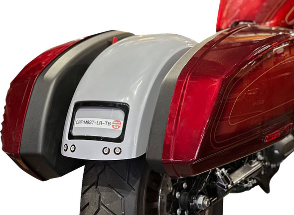 Paul Yaffe Bagger Nation - CRF-M8ST-LR-TB-B - The Fix Rear Fender - Black Frame Plate - Thunder Bolts - M8 Softail®