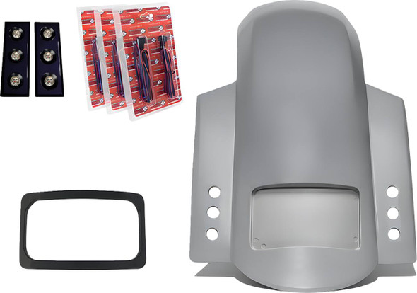 Paul Yaffe Bagger Nation - RF-SSTH P-R-B - Short Rear Fender - Sport - With Black Plate Frame - Thunder-pod Taillight