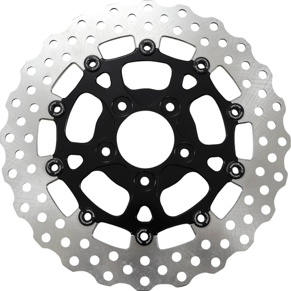 Performance Machine (Pm) - 0133-1535S-B - Dominator Rotor - Front - 11.5" - Black