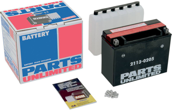 Parts Unlimited - AGM Battery - YTX24HL-BS