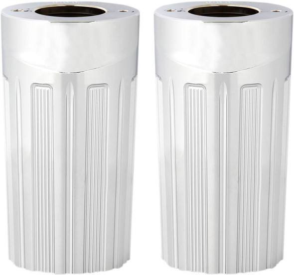 Arlen Ness - 20-018 - Fork Boot Covers - Chrome - 10-Gauge - FLHT