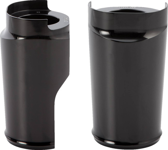 Arlen Ness - 20-040 - Fat Tire Fork Boot Cover - Black Anodized - Smooth