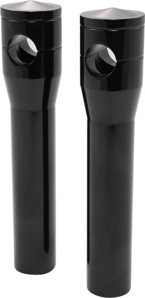 Accutronix - HRS1358-B - Elite Custom Billet Aluminum Risers - Springer - 8" - Black