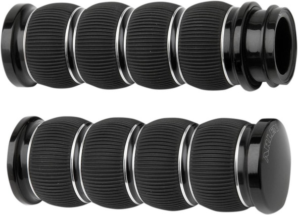 Arlen Ness - 07-315 - Fusion Ring Leader Grips - TBW - Black