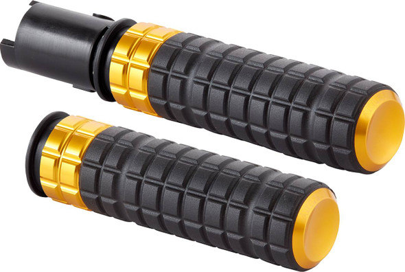 Arlen Ness - 500-064 - SpeedLiner Grips - TBW - Gold