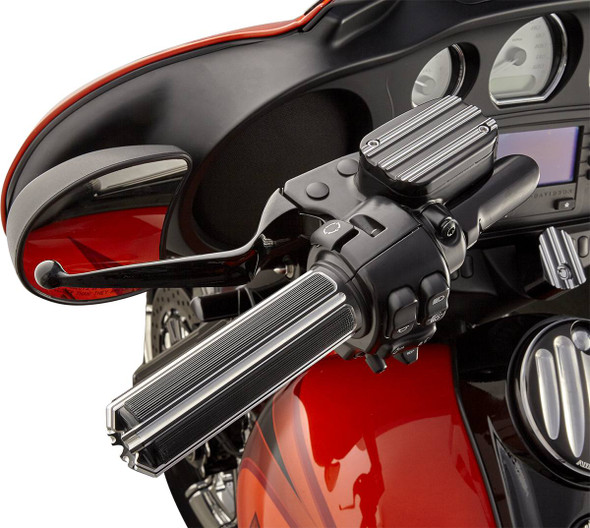 Arlen Ness - 07-129 - 10-Gauge Comfort Grips - TBW - Black