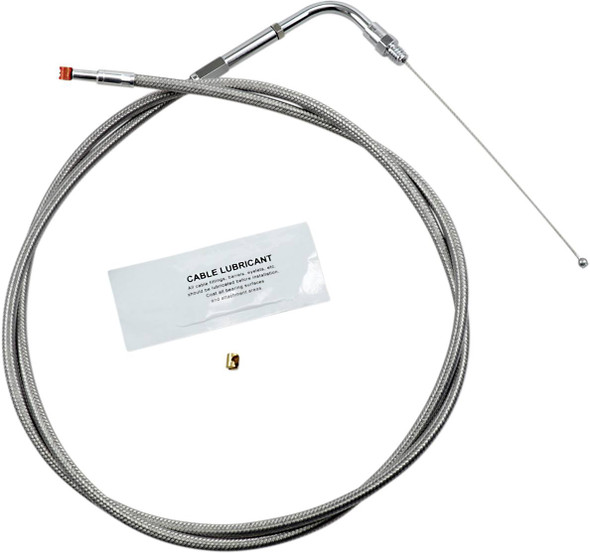 Barnett - 102-30-30008-8 - Stainless Steel Throttle Cable - +8" - '90-'95 Touring