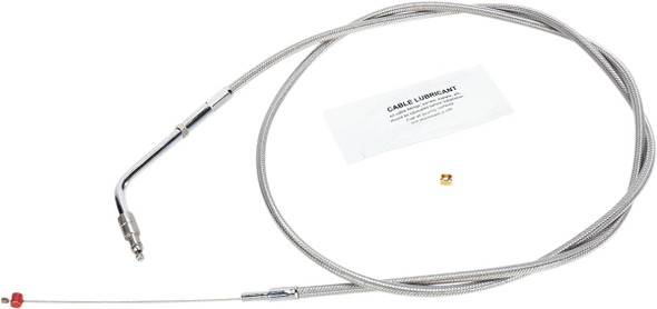 Barnett - 102-30-30035-8 - Stainless Steel Throttle Cable - +8" - '02-'07 Touring