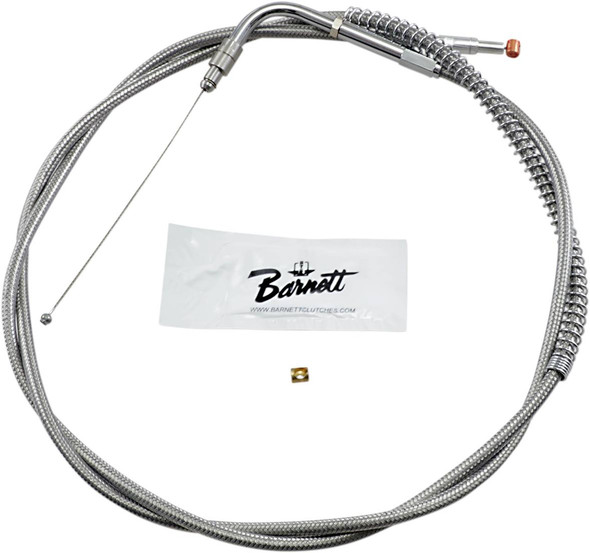 Barnett - 102-30-30020-10 - Stainless Steel Throttle Cable - +10" - '96-'01 Touring