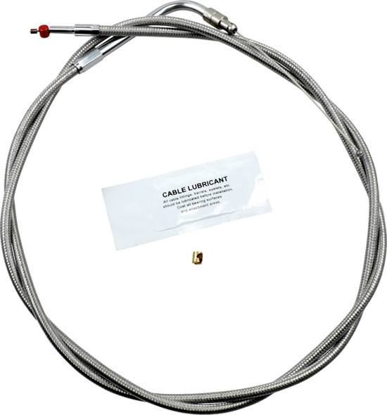 Barnett - 102-30-30009-10 - Stainless Steel Throttle Cable - +10" - '96-'07 Touring