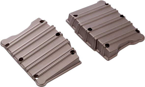 Arlen Ness - 18-257 - Rocker Box Covers - 10 Gauge - Titanium