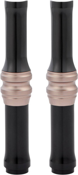 Arlen Ness - 03-635 - Pushrod Tube Cover Kit - 10 Gauge® - Titanium - Twin Cam