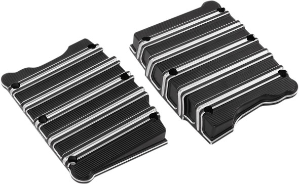 Arlen Ness - 18-253 - Rocker Box Covers - 10 Gauge - Black