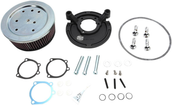 Arlen Ness - 18-447 - Big Sucker Air Cleaner Kit - Black - Stage I