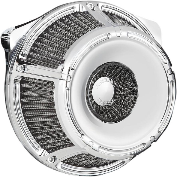 Arlen Ness - Chrome Inverted Series Air Cleaner Kit fits '17-'25 Harley M8 FLHRXS, '24 FLHTK/​FLTRK, '17-'23 Touring (Except '23 FLHXSE/FLTRXSE), '17-'25 H-D FL Trike, '18-'24 Softail Models