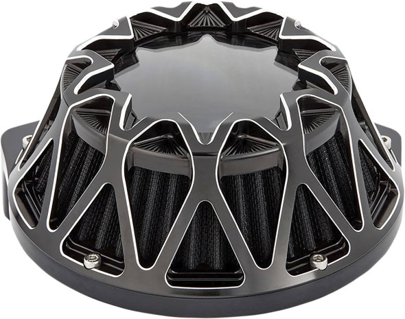 Arlen Ness - 600-040 - Crossfire Air Cleaner - Black