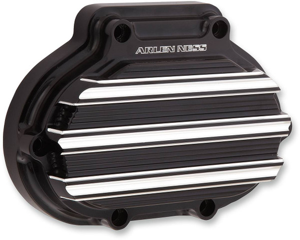 Arlen Ness - 03-813 - Transmission Side Cover - Cable - Black - Big Twin