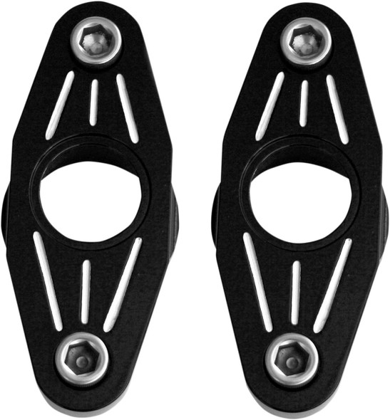 Accutronix - FXPV1-MN - Swingarm Pivot Blocks - Black Anodized Ball-Milled