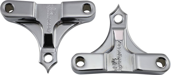 Accutronix - TFS49-NF7/8C - Hot Legs/Bagger Legs Fender Spacers - Chrome - 0.875" Spacer - For 5-1/2" Width Fender