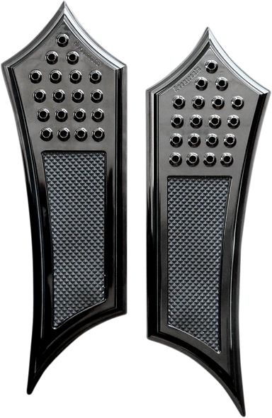 Accutronix - FBF01-DIB - Front Floorboards - Extended - Black - Drilled - Instigator - FL