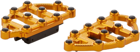 Arlen Ness - 06-899 - MX Passenger Floorboards - Gold