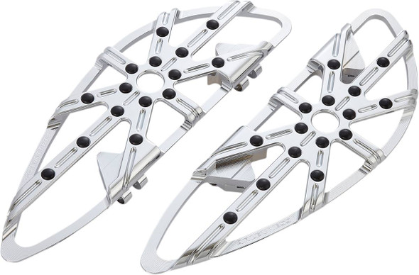 Arlen Ness - 410-006 - Driver Floorboards - 10 Gauge - Chrome