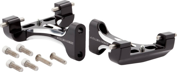 Arlen Ness - 410-033 - Forged Passenger Floorboard Mounts - Black