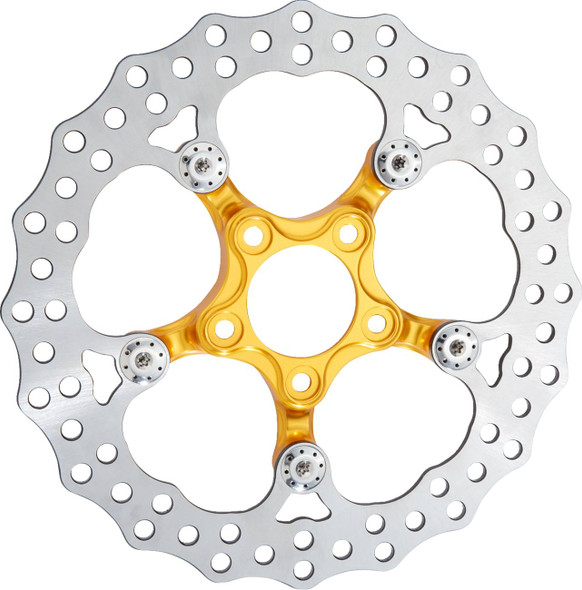 Arlen Ness - 300-065 - Spider Rotor - 11.8" - Gold