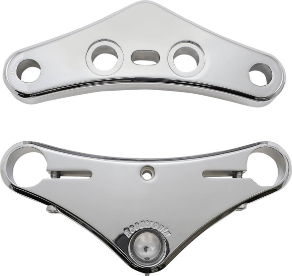 Accutronix - TWR741-ESC - Triple Tree - 41 mm - Chrome - Raked 7° - Elite Smooth