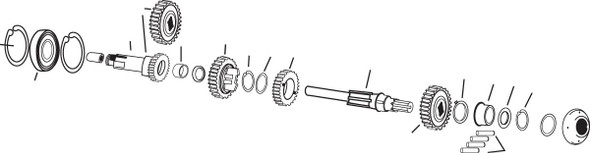 Andrews - 251050 - Mainshaft - 1st Gear