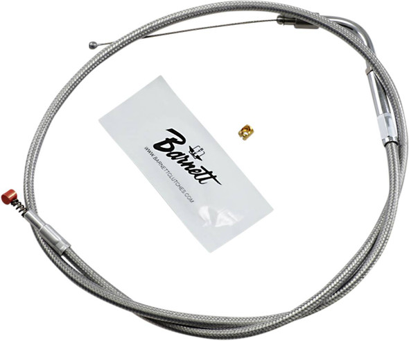 Barnett - 102-30-40015 - Stainless Steel Idle Cable - Dyna/FXR/Softail