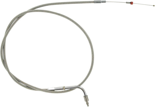 Barnett - 305-96SC+6-DS - Stainless Steel Idle Cable - +6" - '96-'00 Softail