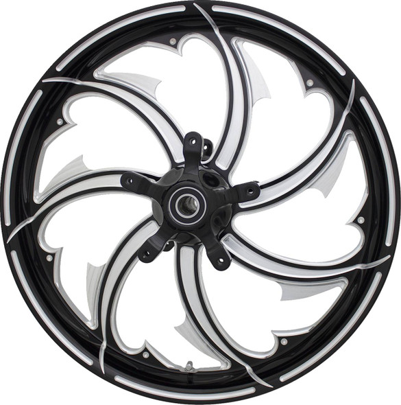 Coastal Moto - FRY-165-BC-ABST - Wheel - Fury - Rear - Single Disc/with ABS - Black Cut - 16x5.5 - FL