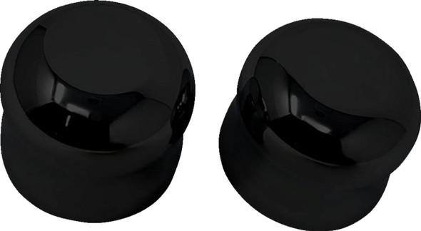 Covingtons - C0007-B - Axle Covers - Front - Smooth - Black - Pair - '08-'23
