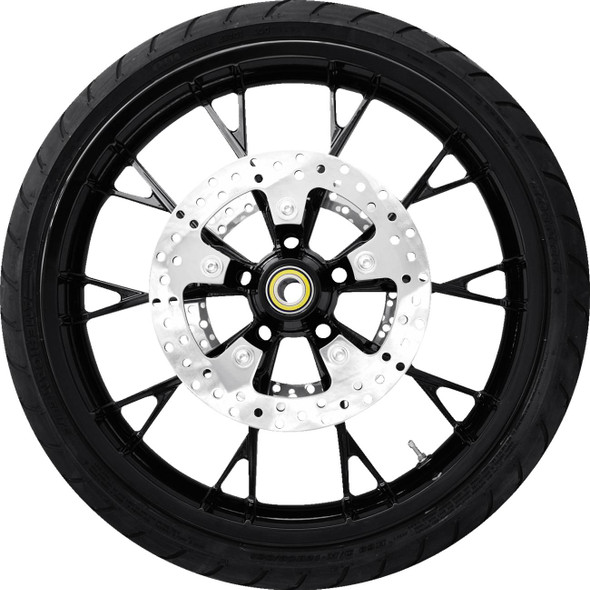 Coastal Moto - PKG-MAR213SB-ABST - Marlin Front Wheel - Solid Black (21") | Rotors (11.8") | Dunlop Tire (130/60B21)