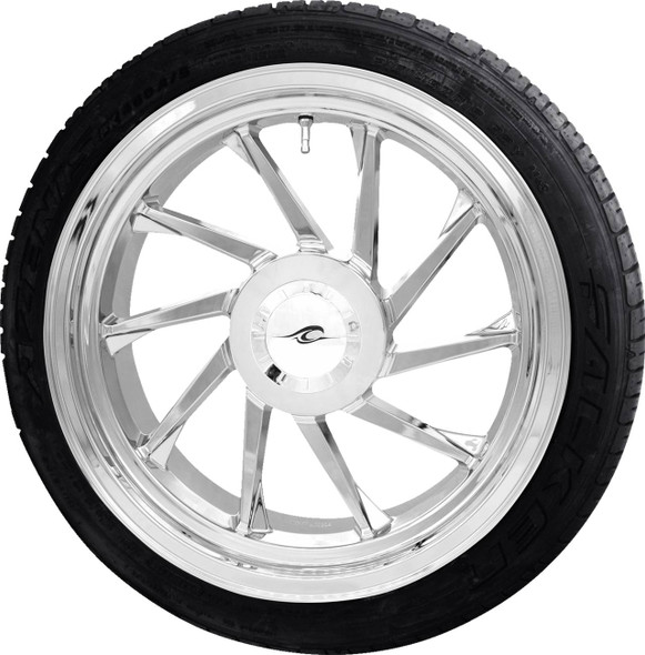 Coastal Moto - PKG-HURR-187T-CH - Hurricane 3D Rear Right Wheel - Chrome (18") | Falken Tire (215/45ZR18)
