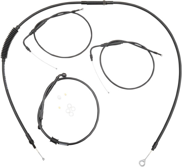 Burly Brand - B30-1099 - Handlebar Cable and Brake Line Kit for Clubman Handlebars - '07-'22 XL