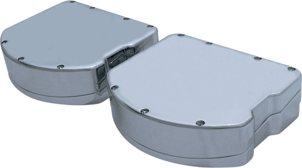 Covingtons - C1283-C - Rocker Box Valve Covers - Smooth Chrome - Twin Cam