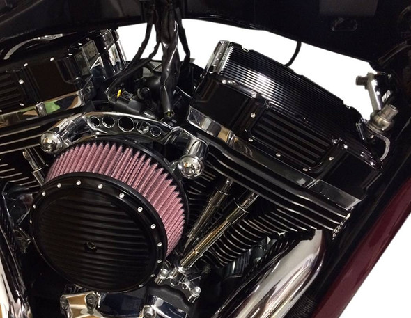 Covingtons - C1292-B - Rocker Box Cover - Dimpled Black - Twin Cam