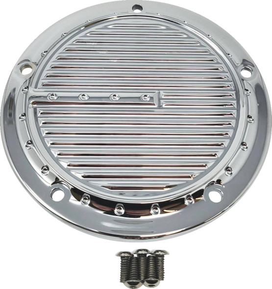 Covingtons - C1973-C - Derby Cover - Dimpled - 5-Hole - Chrome - Softail